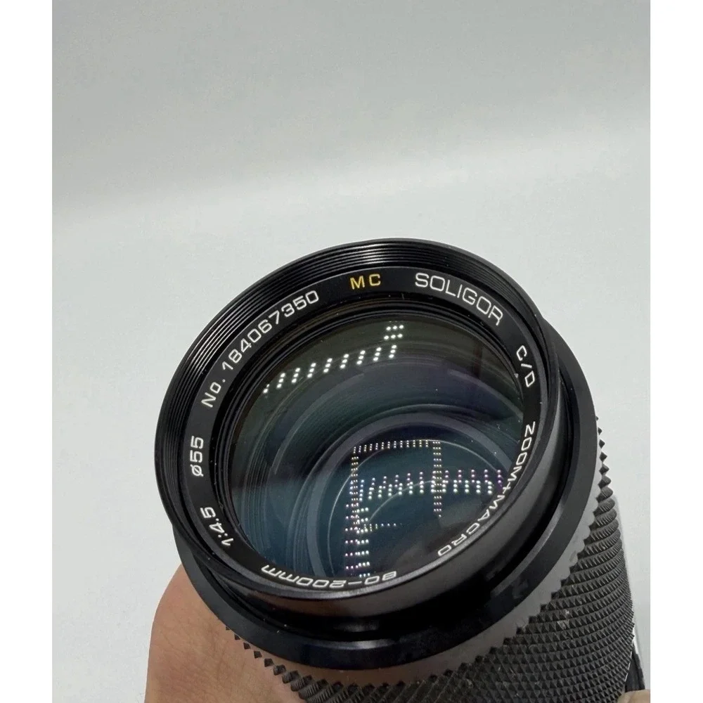 Pentax K1000 35mm SLR Film Camera + 80-200mm Zoom Macro Lens Bundle Asahi